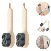 2 Escova Limpeza Com Dispensador de Sabão Tenis Sapato Boné 2 Escova Limpeza Com Dispensador de Sabão Tenis Sapato Boné