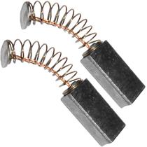 2 Escovas Carvão Maquina Cortar Tecido Rc100 Disco Octogonal