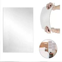 2 Espelhos Adesivo Acrílico 35x50cm Decoração Kit Sem Furos