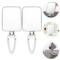 2 Espelhos de Mão e Mesa Retangular Dobrável Zoom Maquiagem 2 Espelhos de Mão e Mesa Retangular Dobrável Zoom Maquiagem