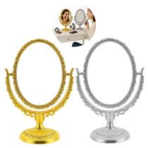 2 Espelhos de Mesa Oval Princesa P/ Maquiagem 360g 2 Espelhos de Mesa Oval Princesa P/ Maquiagem 360g