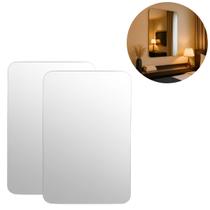 2 Espelhos Decorativo Acrílico 30x40cm P/ Quarto Sala Hotel