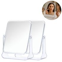 2 Espelhos Giratório de Mesa Dupla Face Para Maquiagem 2 Espelhos Giratório de Mesa Dupla Face Para Maquiagem