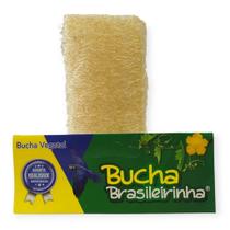 2 Esponja Vegetal Bucha Natural Fibra Biodegradável Limpeza Banho Esfoliação Brasilerinha - Envio Já