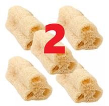 2 Esponjas Bucha Vegetal Natural Limpeza Profunda Esfoliaçao slim corporal sustentavel ecologica
