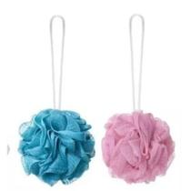 2 Esponjas De Nylon Cordinha Suave Para Pele Banho Banheiro