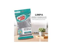 2 Esponjas Multiuso Poliester Flashlimp Não Risca Excelente!