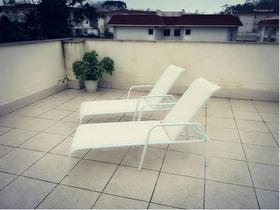 2 Espreguiçadeiras Para Piscina, Jardim Em Alumínio E Tela 2 Espreguiçadeiras Para Piscina, Jardim Em Alumínio E Tela