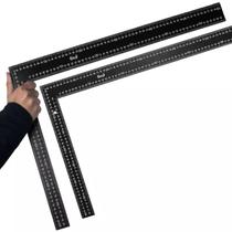2 Esquadros Profissional Em Aço Carbono 24'' 600mm X 400mm