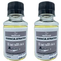 2 Essência Atrativo Bacalhau Oleosa Para Rio Mar Isca Massas