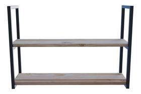 2 Estantes Organizadora C/ Suporte De Ferro Para Lojas 80x20cm