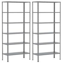 2 Estantes Para Livros Almoxarifado Quarto Escritório Loja Sala Armário De Aço Multiuso 6 Prateleiras Resistente 70cm 2 Estantes Para Livros Almoxarifado Quarto Escritório Loja Sala Armário De Aço Multiuso 6 Prateleiras Resistente 70cm