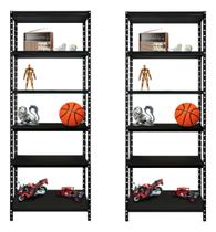 2 Estantes Prateleiras Modular de Aço Multiuso Armário Livreiro Com 6 Bandejas até 30kg por bandejas armario de cozinha 2 Estantes Prateleiras Modular de Aço Multiuso Armário Livreiro Com 6 Bandejas até 30kg por bandejas armario de cozinha