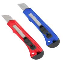 2 Estiletes Profissional Com Trava 18mm Escolar Escritório 2 Estiletes Profissional Com Trava 18mm Escolar Escritório