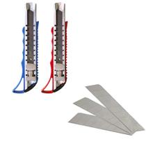 2 Estiletes Profissional Com Trava De Metal 18mm E Lâminas 2 Estiletes Profissional Com Trava De Metal 18mm E Lâminas