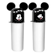 2 Estojos Box Giratório do Mickey Porta Objetos Lápis Escova Escolares