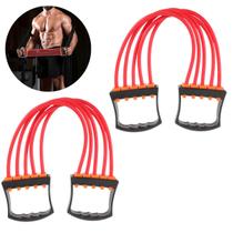 2 Extensor 5 Elásticos Peitoral Treino Fitness Musculação