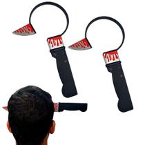 2 Facas Falsa De Por Na Cabeça Susto Halloween Pedir Doce