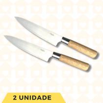 2 Facas Sushi Salmão 33cm Japonesa Aço Ultracorte - Chefline 2 Facas Sushi Salmão 33cm Japonesa Aço Ultracorte - Chefline