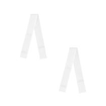 2 Faixa de Elástico Branca P/ Eletrodos Corrente Russa 60cm