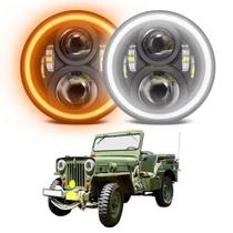 2 Farol Led 7pol Jeep Cj 3a 3b M38 Cj4 Cj5 Cj6 Cj7 Cj8 Wills 2 Farol Led 7pol Jeep Cj 3a 3b M38 Cj4 Cj5 Cj6 Cj7 Cj8 Wills
