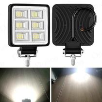 2 Farol Milha 96 Led Extra Forte 288w Trator Caminhão 12v24v