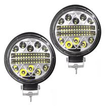 2 Farol Milha Super Led 102w 34 LEDs 12v 24v Moto Carro Caminhão Off Road