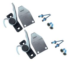 2 Fecho Aluminio Meia Lua Caracol Japones Tramela Anti Furto