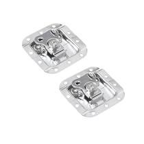 2 Fecho Borboleta Pequeno Para Case Com Porta Cadeado Cromado Profissional 2 Fecho Borboleta Pequeno Para Case Com Porta Cadeado Cromado Profissional