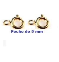 2 Fechos Bóia Ouro 18 kilates 5 mm Para Cordões e Pulseiras