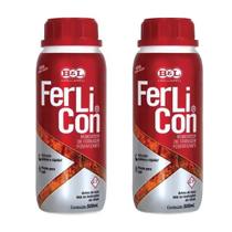 2 Ferlicon Removedor Ferrugem E Preparação Metálico 500ml