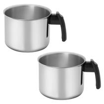 2 Fervedor de leite água caneca canecao alumínio médio 1,6L