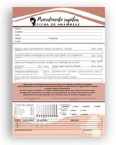2 Fichas Bloco De Anamnese Checklist Capilar Cabeleireiros CORES