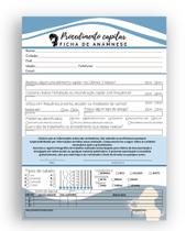 2 Fichas Bloco De Anamnese Checklist Capilar Cabeleireiros CORES