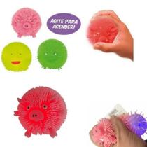 2 Fidget Toy Flofys Bolota Bichos Macios de apertar com luz - Dm toys