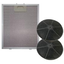 2 Filtro Aluminio + 2 Carvão Para Coifa Philco PCO90G