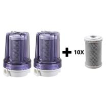 2 Filtro Bbi Pou 125 Transparente Anticloro + 10 Refis E125 2 Filtro Bbi Pou 125 Transparente Anticloro + 10 Refis E125