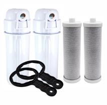 2 Filtro Caixa Dágua Ponto De Entrada 9 1/2" ou 3/4"+ Refil 2 Filtro Caixa Dágua Ponto De Entrada 9 1/2" ou 3/4"+ Refil