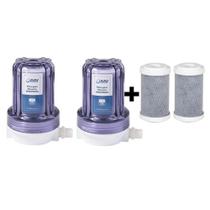 2 Filtro P Chuveiro Bbi Shower Transparente Carvão + 2 Refis 2 Filtro P Chuveiro Bbi Shower Transparente Carvão + 2 Refis