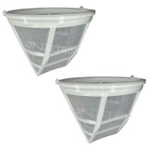2 Filtros Coadores Permanentes para Cafeteira Elétrica Britania CP30 / CP38 / PH30 ( Branco )