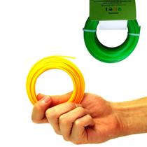 2 Fio De Nylon Para Roçadeira 2.4mm X 10m Perfil Quadrado