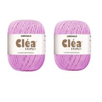 2 Fios Circulo Cléa Duplo 8/4 Com 100g Croche - Cor 3131 - Chiclete 2 Fios Circulo Cléa Duplo 8/4 Com 100g Croche - Cor 3131 - Chiclete