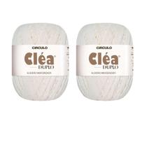 2 Fios Circulo Cléa Duplo 8/4 Com 100g Croche - Cor 8001 - Branco 2 Fios Circulo Cléa Duplo 8/4 Com 100g Croche - Cor 8001 - Branco