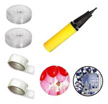 2 Fita Arco Desconstruido +2 Cola Para Balão + Bomba P Balão 2 Fita Arco Desconstruido +2 Cola Para Balão + Bomba P Balão