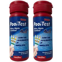 2 Fita Teste 4 Em 1 Para Piscina Total 50u Pooltest Hidroal