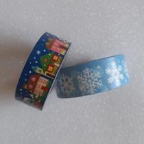 2 Fitas Adesivas Decorativa Natal 1,5cmx3m Desenhos Sortidos - Art Christmas