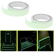 2 Fitas Adesivas Fluorescente 3m Festa Brilha Neon Decoração