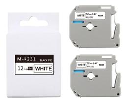 2 Fitas Compatíveis Etiquetador Brother Pt-70 Pt-80 Pt-90