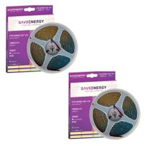 2 Fitas Nano Led 3000k Branco Quente 12v 5m Save Energy 2 Fitas Nano Led 3000k Branco Quente 12v 5m Save Energy