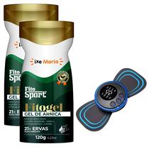 2 Fitosport Gel de Arnica 21 Ervas + Mini Massageador Portátil Recarregável - Fitogel